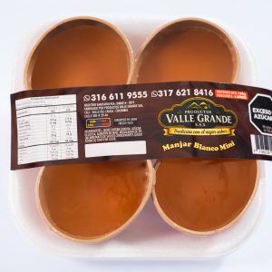 Bandeja Manjarblanco Mini x 4 unds